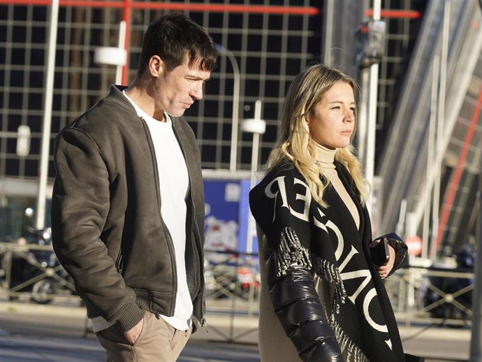 Archivo - Juan José Ballesta llega a los juzgados de Plaza de Castilla con su abogada 