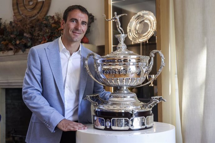 Tommy Robredo attends his press conference during the Presentation as the New Sports Director of the Barcelona Open Banc Sabadell - Conde Godo at the Real Club De Tenis Barcelona - 1899 on May 07, 2025 in Barcelona, Spain.