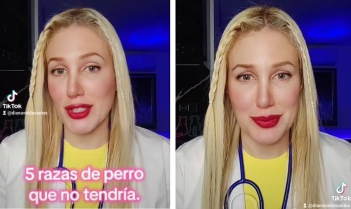 Captura de pantalla de un vídeo de Tik Tok de la usuaria @dianavaldecantos.