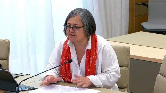 La diputada de UP, Cristina Gómez.