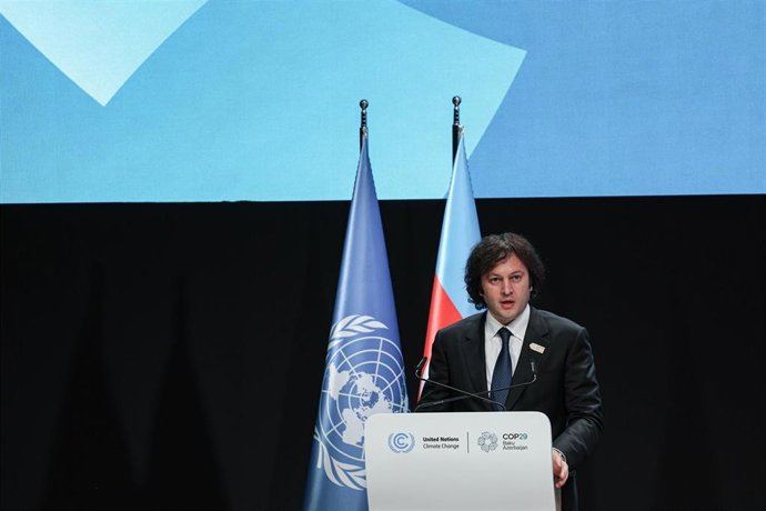 Archivo - El primer ministro de Georgia, Irakli Kobajizdze