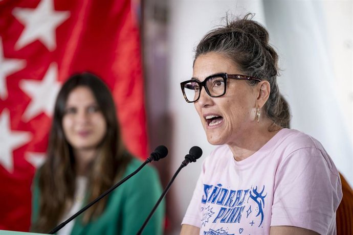 La portavoz del grupo de Más Madrid en la Asamblea de Madrid, Manuela Bergerot.