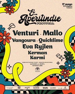 El Aperitindie se celebrará finalmente el 17 de mayo en Toledo tras aplazarse por lluvia el pasado mes de abril