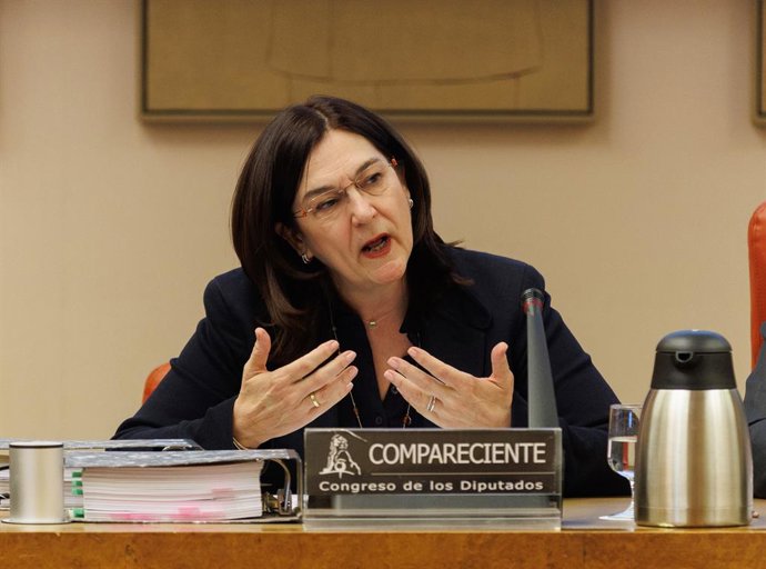 Archivo - La presidenta de la Comisión Nacional de los Mercados y la Competencia, Cani Fernández Vicién, comparece durante una Comisión de Asuntos Económicos y Transformación Digital, en el Congreso de los Diputados