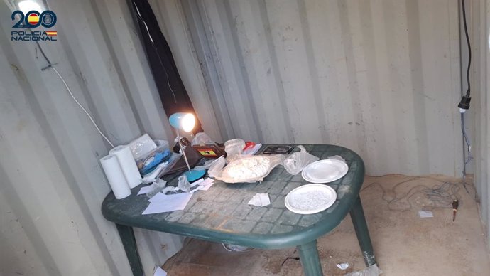 Punto de venta de droga en un contenedor de Son Banya.