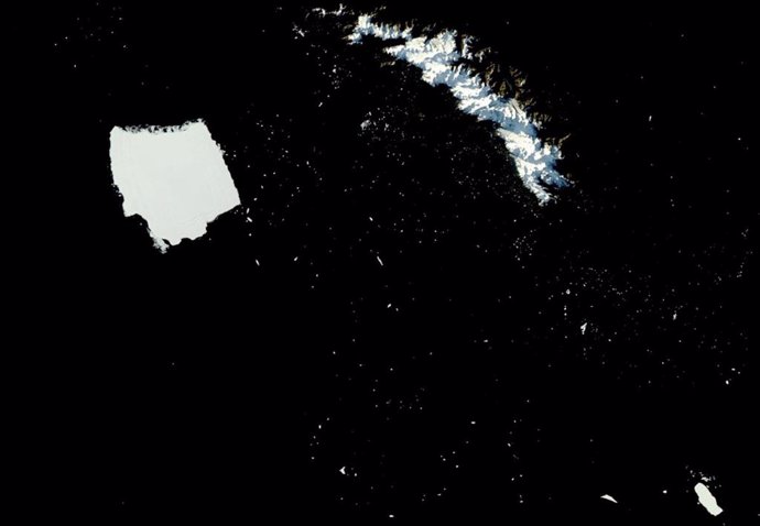 Imagem do iceberg A-23A em 3 de maio