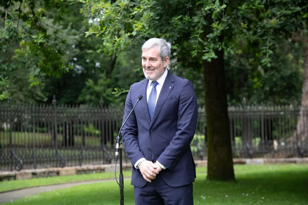 Archivo - El presidente de Canarias, Fernando Clavijo, 