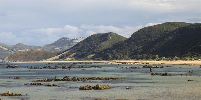 Archivo - La playa de Helgueras en Noja