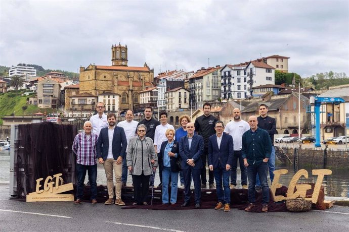 Presentación del Encuentro de la Gastronomía Vasca, que se celebra el 2 de junio en Getaria (Gipuzkoa)