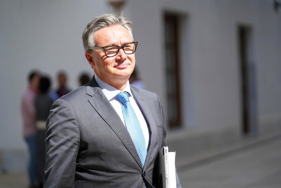 El portavoz de Vox en Andalucía, Manuel Gavira, en una imagen de archivo. 