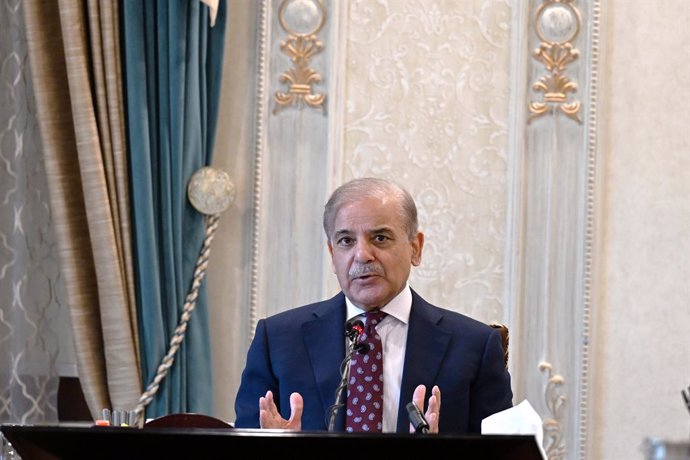 ISLAMABAD, Oct. 5, 2024  -- Pakistani Prime Minister Shehbaz Sharif speaks during an interview with Chinese media in Islamabad, capital of Pakistan on Oct. 2, 2024. The unique Chinese modernization serves as a model for Pakistan to promote economic develo