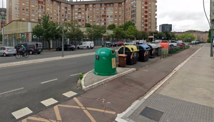 Contenedores de recilaje en Vitoria-Gasteiz