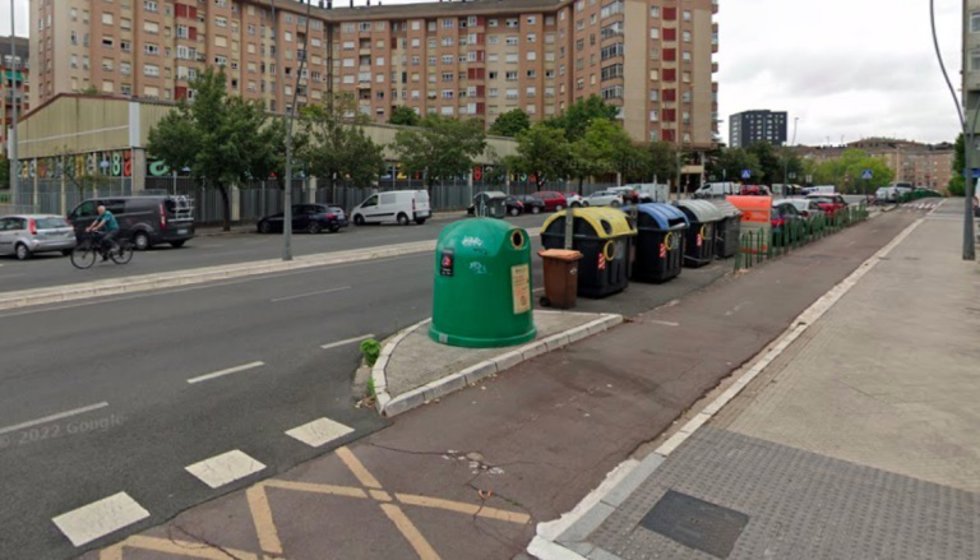 Contenedores de recilaje en Vitoria-Gasteiz