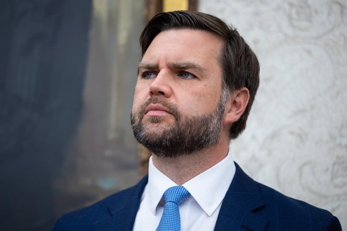 May 6, 2025, Washington, District Of Columbia, USA: United States Vice President JD Vance in the Oval Office of the White House in Washington, DC, US, as United States Special Envoy to the Middle East Steven Witkoff takes the oath-of-office on Tuesday, Ma