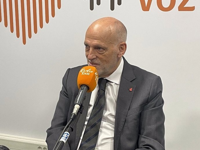 El presidente de LaLiga, Javier Tebas