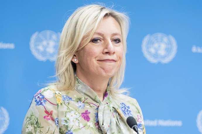 Archivo - La portavoz del Ministerio de Exteriores de Rusia, María Zajarova