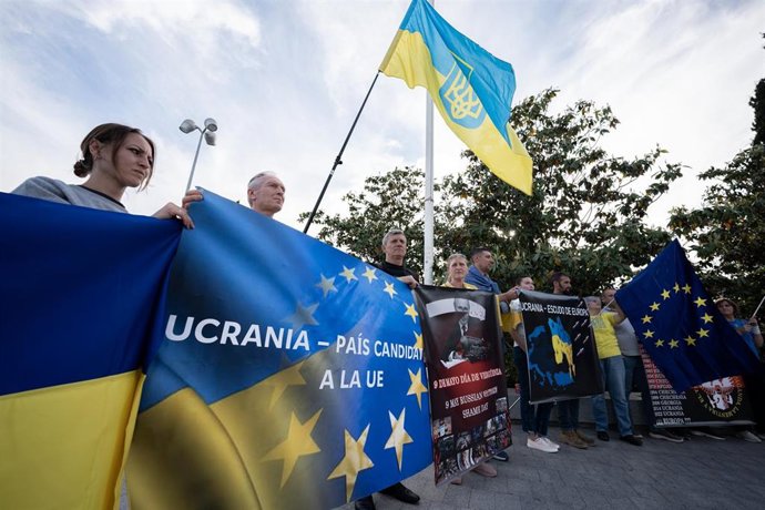 Archivo - La comunidad ucraniana en Madrid. 