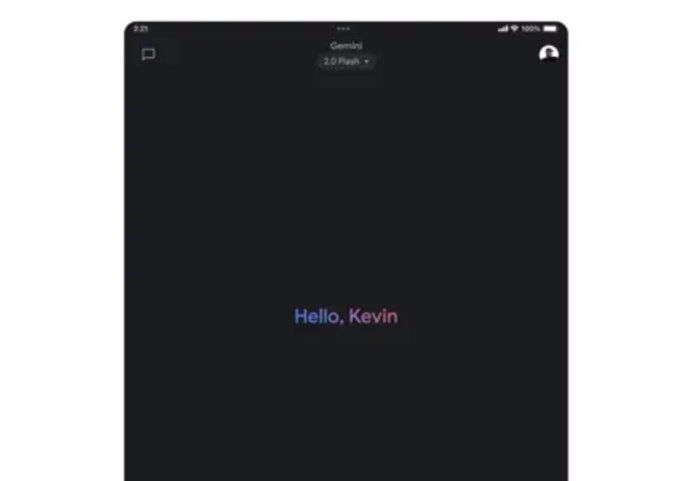 O aplicativo do Gemini para iPad