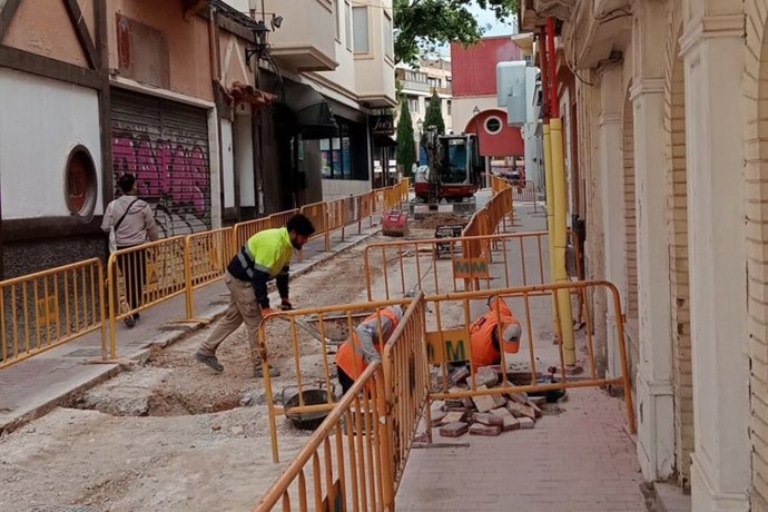 Obras de mejora urbana en El Terreno