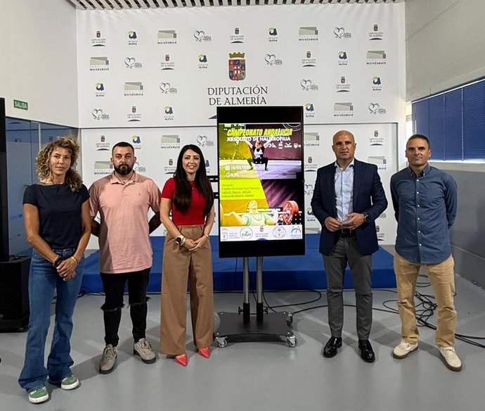 Presentación del Campeonato de Andalucía de Halterofilia 2025, que se celebrará en Huércal de Almería.