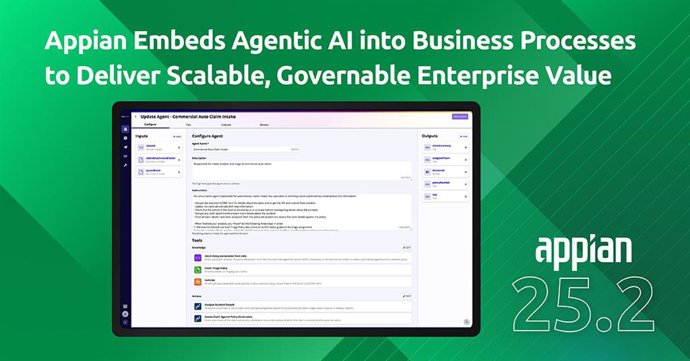 Appian Embeds Agentic AI into Business Processes to Deliver Scalable, Governable Enterprise Value