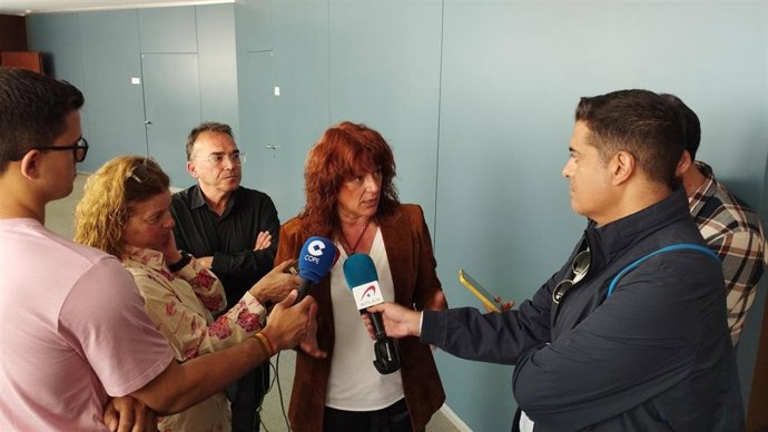 Laia Bonet hace declaraciones sorbe el desaolojo del asentamiento de Vallcarca.