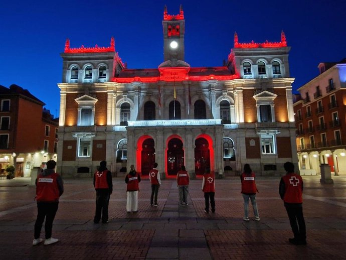Edificios de Valladolid y provincia se iluminarán de rojo por el Día Mundial de la Cruz Roja y de la Media Luna Roja