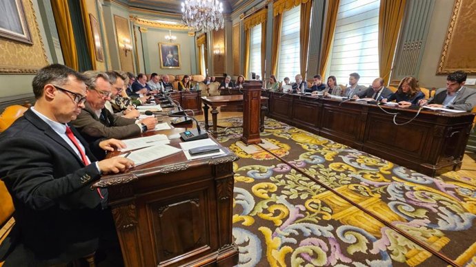 Pleno extraordinario de la Diputación de Albacete.