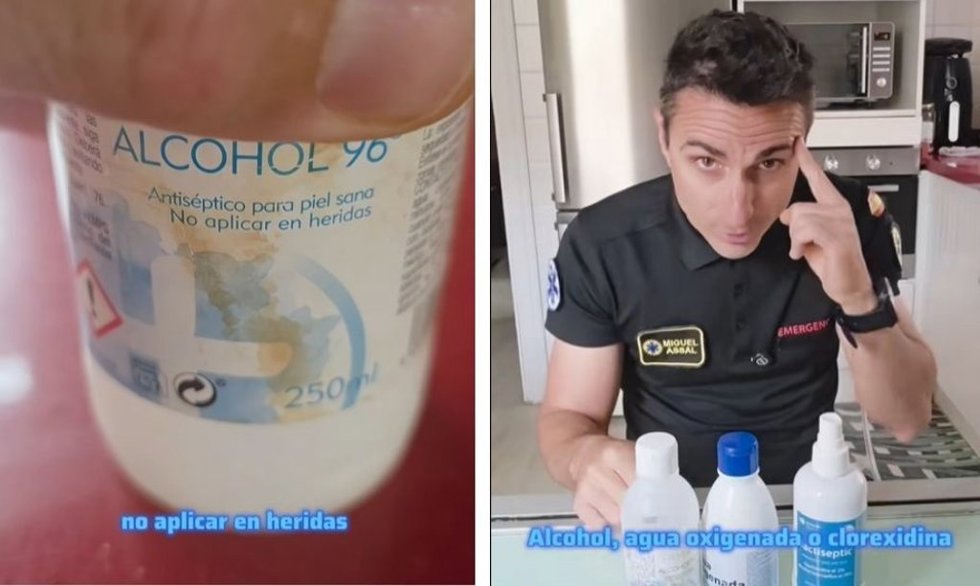 Miguel Assal, experto en primeros auxilios, explica qué echar a una herida y no es ni alcohol ni clorexidina