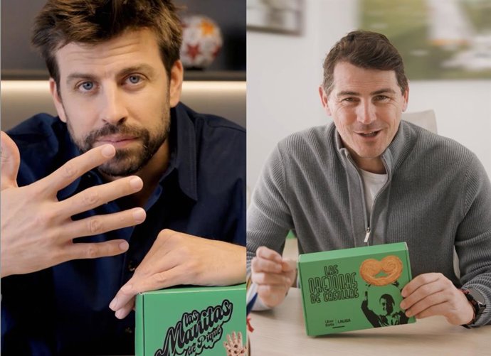 Piqué y Casillas aderezan el Clásico con sus restaurantes virtuales especializados en 'Manitas' y 'Orejonas', en una iniciativa de LaLiga y Uber Eats