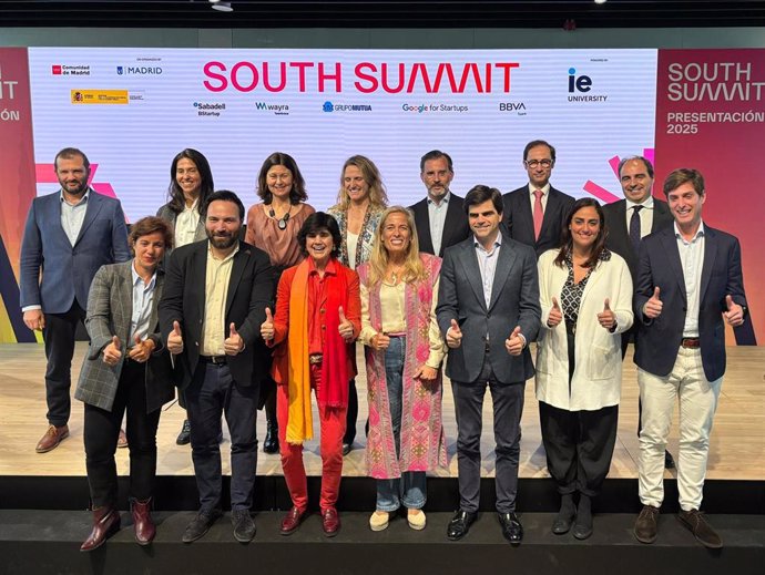 La consejera de Economía de la Comunidad de Madrid, Rocío Albert, durante la presentación de la XIV edición de South Summit en Madrid