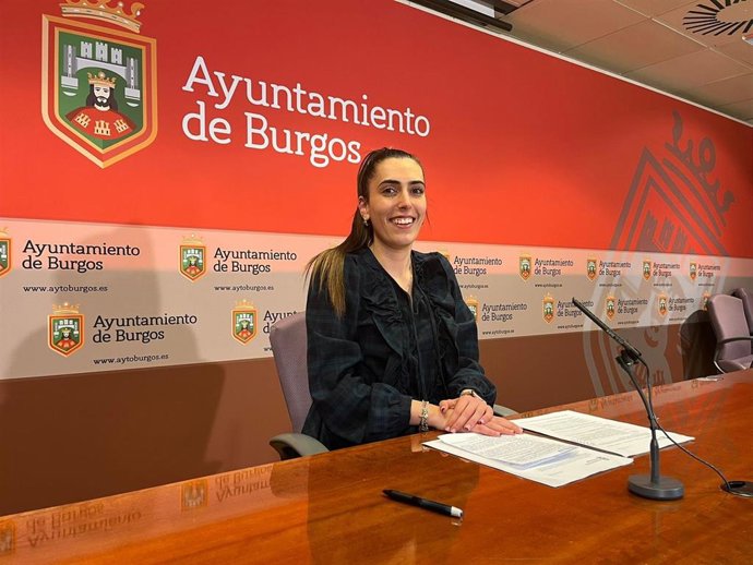 Andrea Ballesteros antes de comparecer ante los medios.