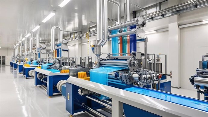 Imagen de un fábrica dedicada a la producción industrial.