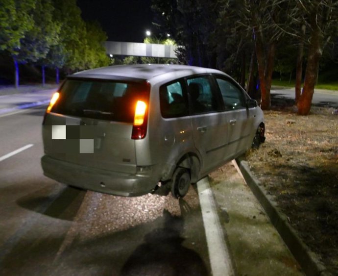 Conductor interceptado tras sufrir una salida de vía en Padre José en Valladolid