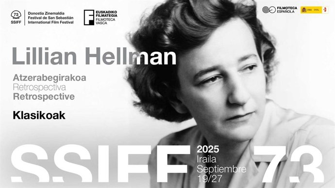 Donostia Zinemaldiak Lillian Hellman gidoigileari eskainiko dio 73. Edizioko atzerabegirakoa