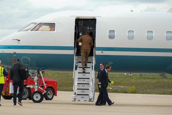 Archivo - (Foto De ARCHIVO) David Beckham En El Aeropuerto De Valladolid A 03 De Mayo De 2024 En Valladolid (España).    Ruben Ortega Y E. García DAVID BECKHAM;VICTORIA BECKHAM;GORDON RAMSAY;TANA RAMSAY;AMIGOS;FAMOSOS;VIAJES; 03/5/2024