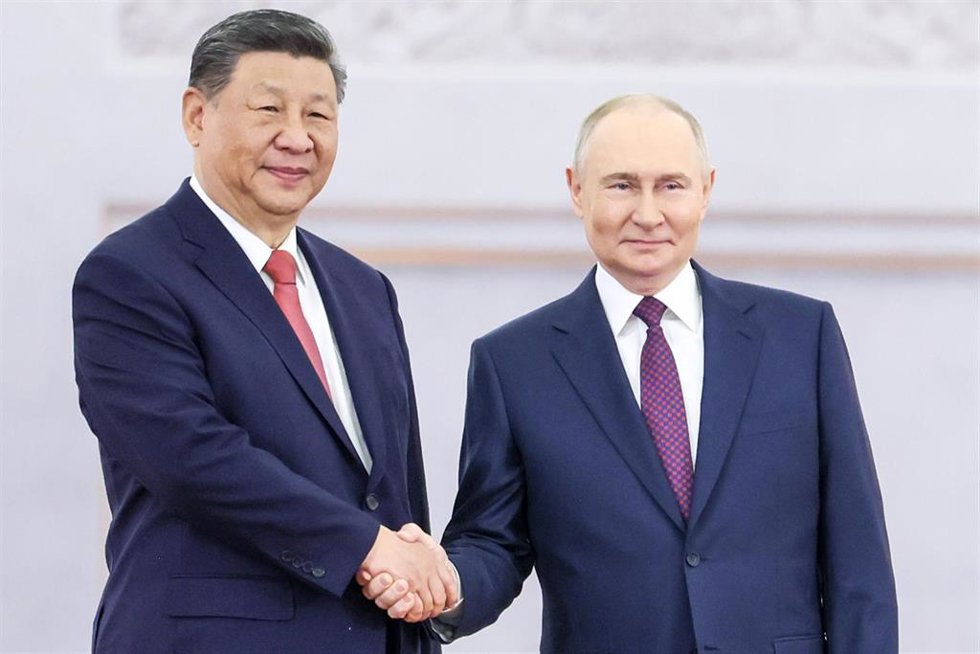 Los presidentes de China, Xi Jinping, y de Rusia, Vladimir Putin.