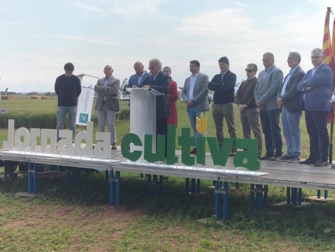 Javier Rincón durante la Jornada Cultiva Alcañiz 2025