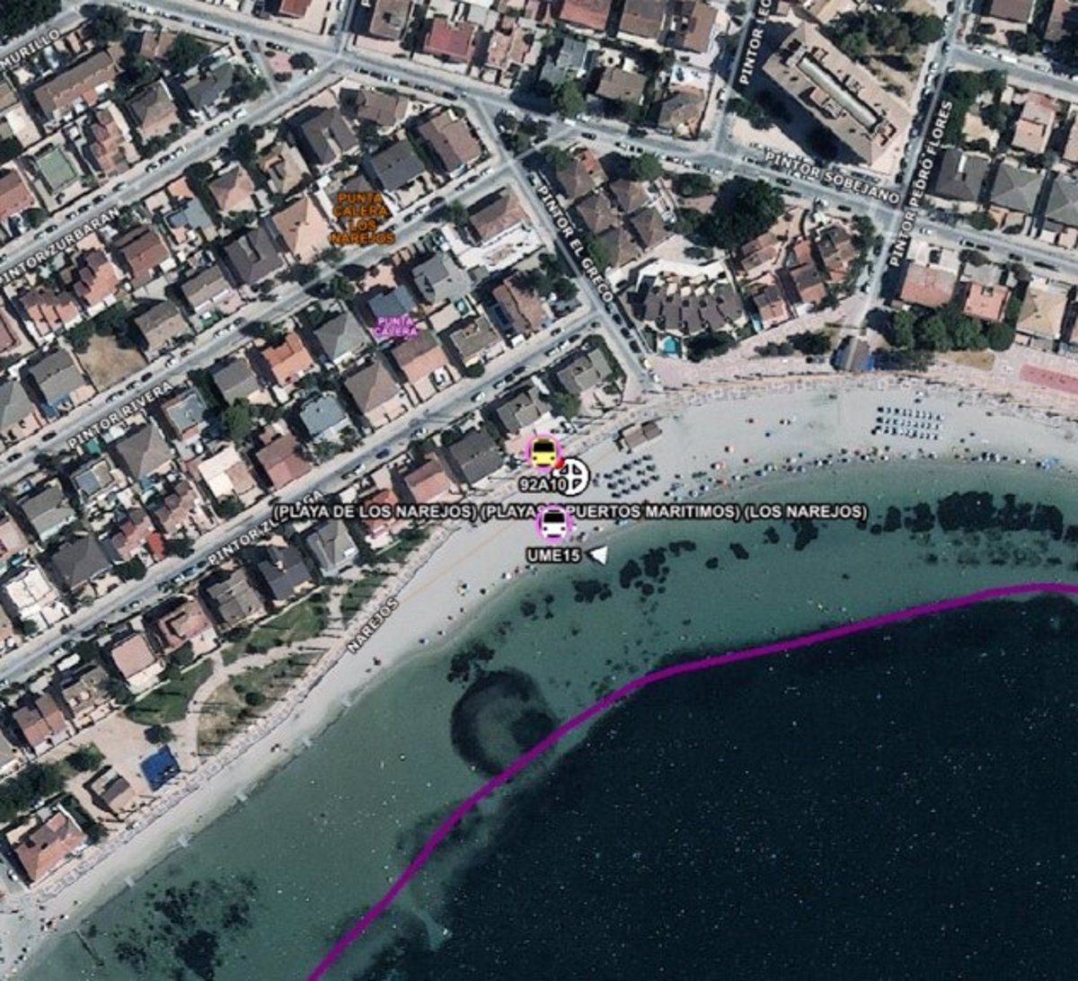 Fallece una mujer de 80 años mientras se bañaba en una playa de Los Alcázares (Murcia)