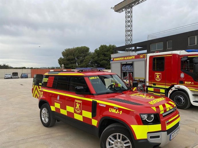 Coche de bomberos del Speis del Ayuntamiento de Alicante, en una imagen de archivo