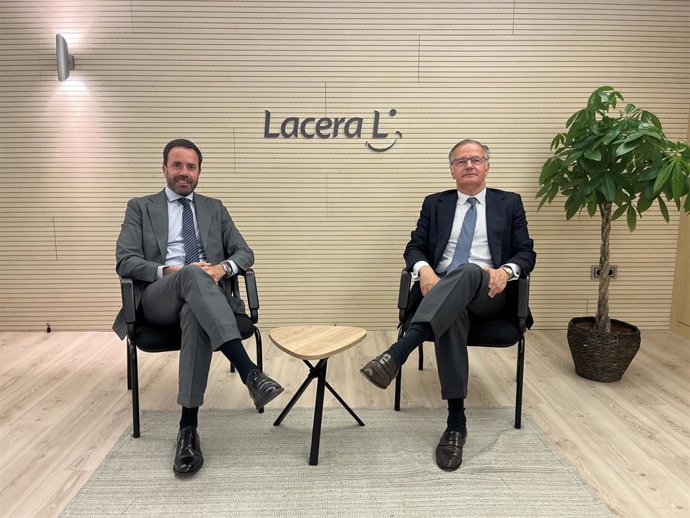 El nuevo director general de Grupo Lacera, Alejandro Blanco, y el CEO de la compañía, Marcos Suárez.