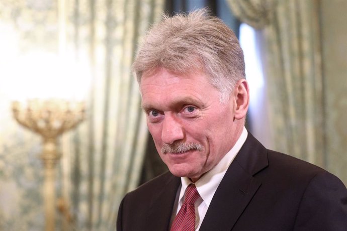 RUSSIA, MOSCOW - MAY 7, 2025: Russian Presidential Press Secretary Dmitry Peskov attends a meeting between Russia's President Vladimir Putin and his Venezuelan counterpart Nicolas Maduro at the Moscow Kremlin