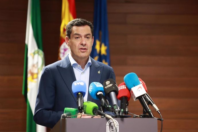 El presidente de la Junta de Andalucía, Juanma Moreno, en una imagen de archivo.