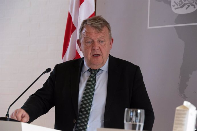 Archivo - April 15, 2024, Copenhagen, Denmark: TheÂ Minister for Foreign Affairs Lars Lokke Rasmussen speaks atÂ a joint press conference. TheÂ Minister for Foreign Affairs Lars Lokke Rasmussen held his first bilateral meeting with Hungarian Foreign Minis