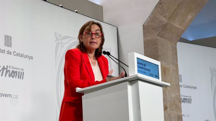 La consellera de Territori, Habitatge i Transició Ecològica de la Generalitat, Sílvia Paneque, en una roda de premsa després del Consell Executiu