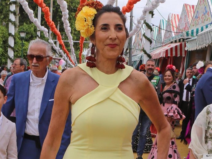 Paz Padilla en la Feria de Abril