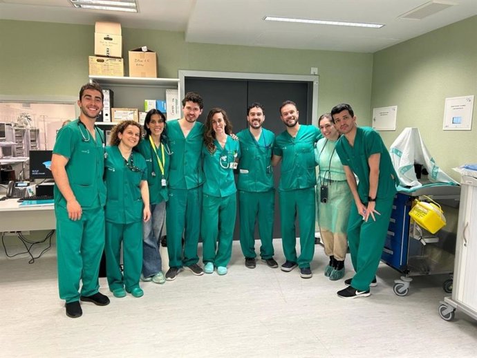 Equipo de neumólogos del Hospital de Toledo.