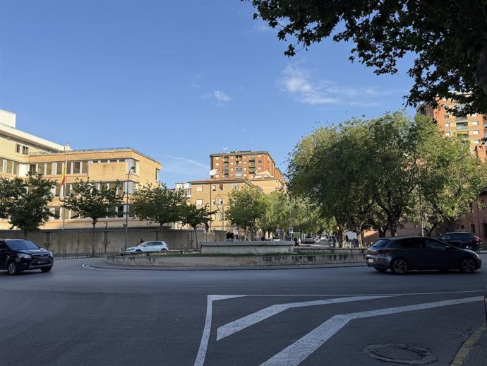 Plaza Luis Buñuel de Huesca.