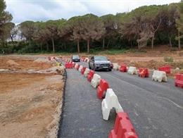 La Generalitat abre un carril del nuevo paso sobre el barranco del Murtal en Godelleta