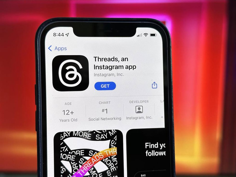 Archivo - La red social Threads en la App Store.